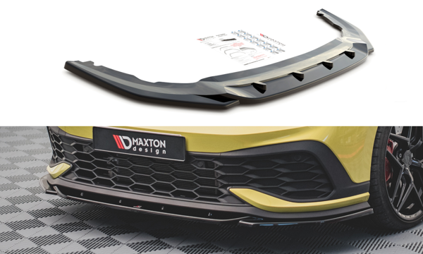 Maxton Front Splitter V.2 Volkswagen Golf 8 Gti Clubsport - Gloss Black