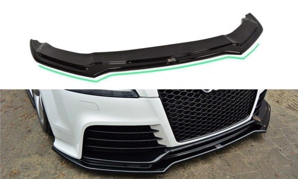 Maxton Front Splitter V.2 Audi TT RS 8J - Gloss Black