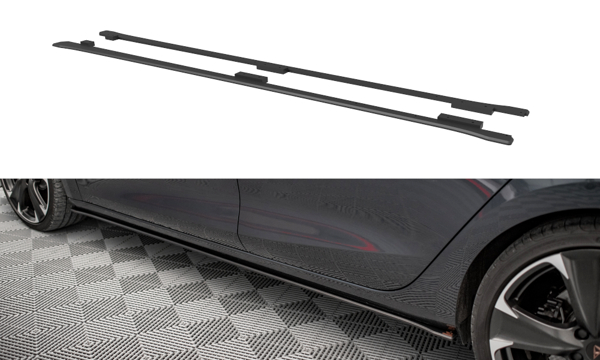 Maxton Street Pro Side Skirts Diffusers Cupra Leon - Black