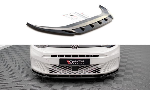 Maxton Front Splitter V.1 Volkswagen Caddy Mk5 - Gloss Black