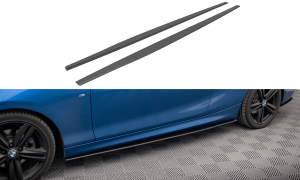 Maxton Street Pro Side Skirts Diffusers BMW 2 M-Pack F22 - Black