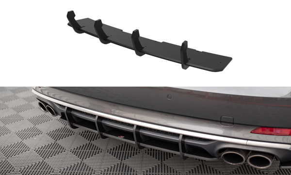 Maxton Street Pro Rear Diffuser Audi S5 Coupe / Sportback F5 - Black