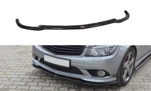 Maxton Front Splitter Mercedes C W204 Amg-Line (Preface) - Gloss Black