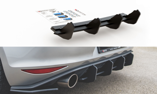 Maxton Racing Durability Rear Diffuser V.2 VW Golf 7 Gti - Black