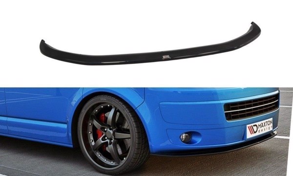 Maxton Front Splitter VW T5 (Facelift) Ver.2 - Gloss Black