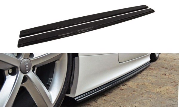 Maxton Side Skirts Diffusers Audi TT RS 8J - Gloss Black