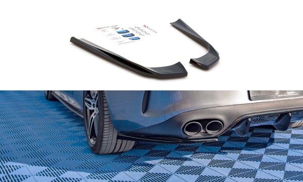 Maxton Rear Side Splitters For Mercedes-Amg E53 Coupe C238 - Gloss Black