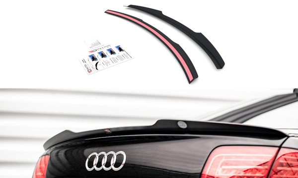 Maxton Spoiler Cap Audi S8 D3 - Gloss Black