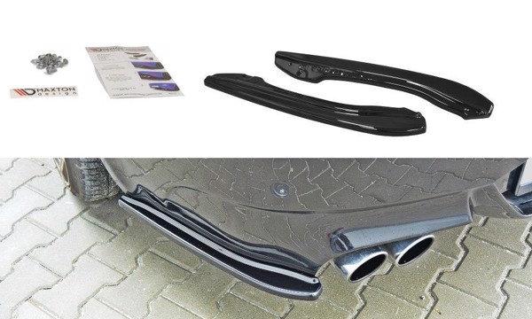 Maxton Rear Side Splitters BMW M6 E63 - Gloss Black