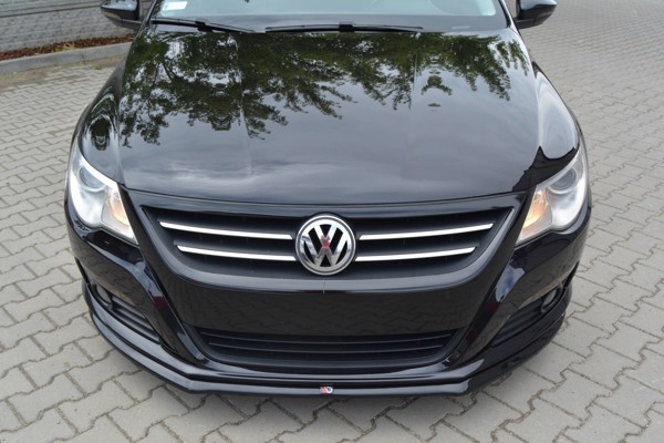 Maxton Front Splitter V.2 VW Passat Cc Standard - Gloss Black