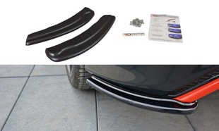 Maxton Rear Side Splitters Ford Focus St-Line Mk3 Fl - Gloss Black