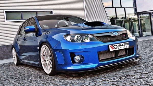 Maxton Front Splitter Subaru Impreza Wrx Sti 2011-2014 - Gloss Black