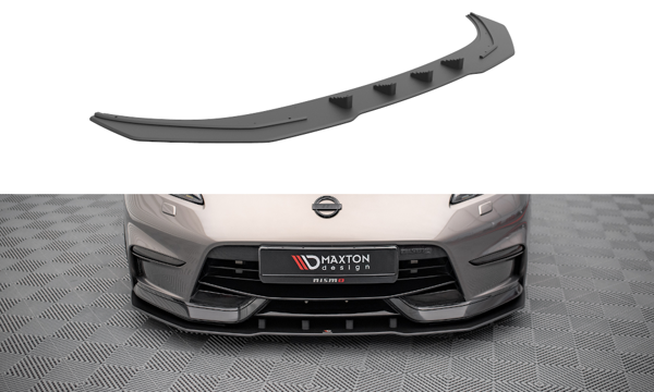 Maxton Street Pro Front Splitter Nissan 370Z Nismo Facelift - Black