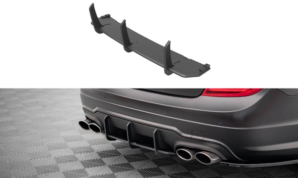 Maxton Street Pro Rear Diffuser Mercedes-Benz C Coupe Amg-Line C204 - Black