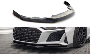 Maxton Front Splitter V.3 + Flaps Audi R8 Mk2 Facelift - Gloss Black