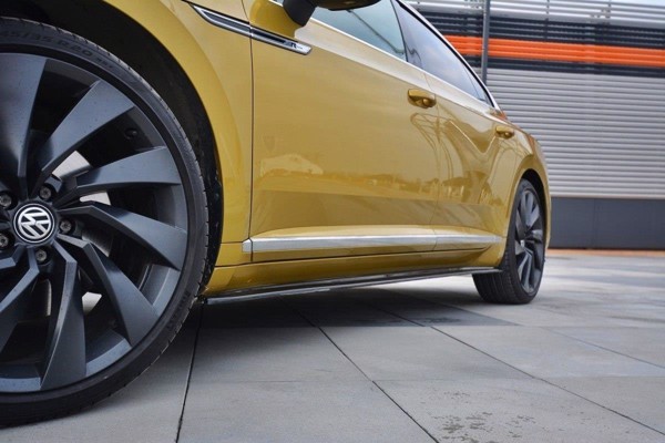 Maxton Side Skirts Diffusers VW Arteon - Gloss Black