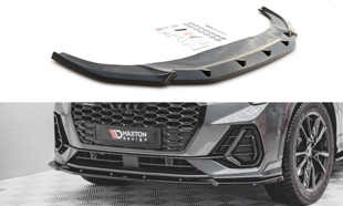 Maxton Front Splitter V.2 Audi Q3 Sportback S-Line - Gloss Black