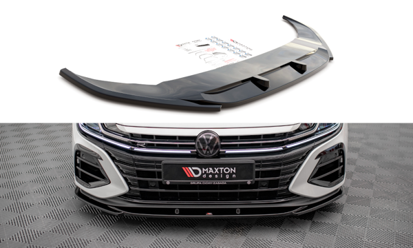 Maxton Front Splitter V.1 Volkswagen Arteon R - Gloss Black