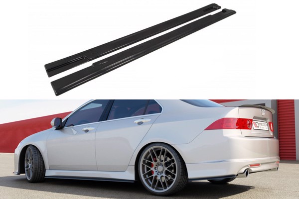 Maxton Side Skirts Diffusers Honda Accord VIi Type-S - Gloss Black