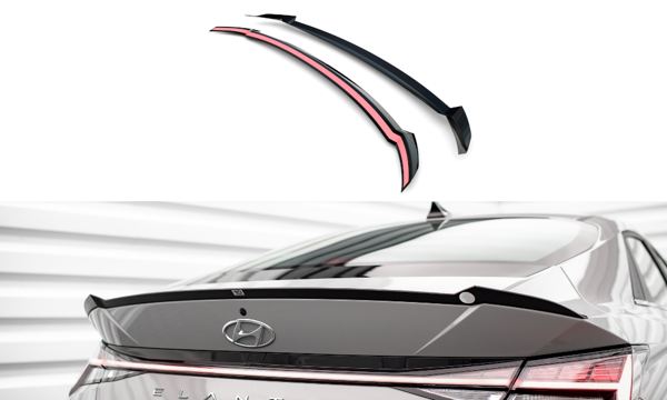 Maxton Spoiler Cap Hyundai Elantra Mk7 - Gloss Black