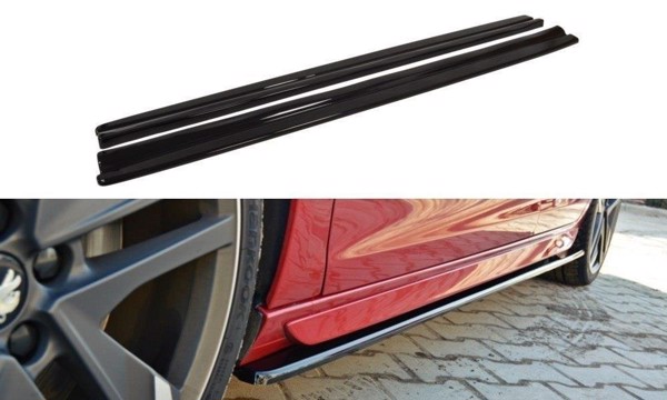 Maxton Side Skirts Diffusers Peugeot 308 Ii Gti - Gloss Black