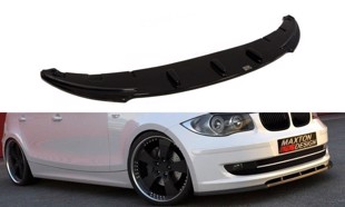 Maxton Front Splitter BMW 1 E81 / E87 (Standard Facelift Model) - Gloss Black