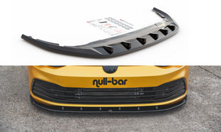 Maxton Front Splitter V.1 VW Golf 8  - Gloss Black