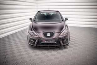 Maxton Front Splitter Seat Leon Mk2 Cupra Fr Preface - Gloss Black