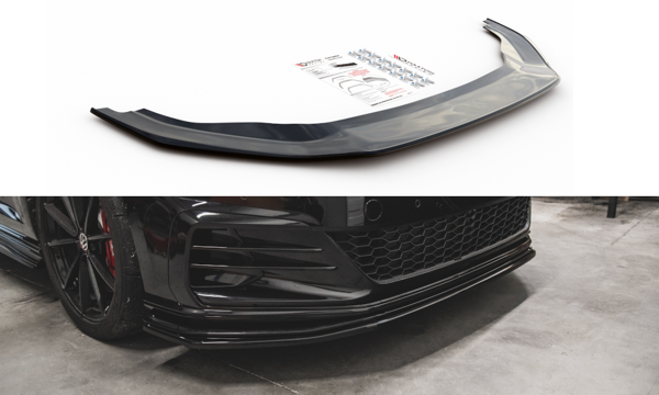 Maxton Front Splitter VW Golf 7 Gti Tcr  - Gloss Black