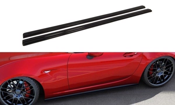 Maxton Side Skirts Diffusers Mazda Mx-5 Iv - Gloss Black