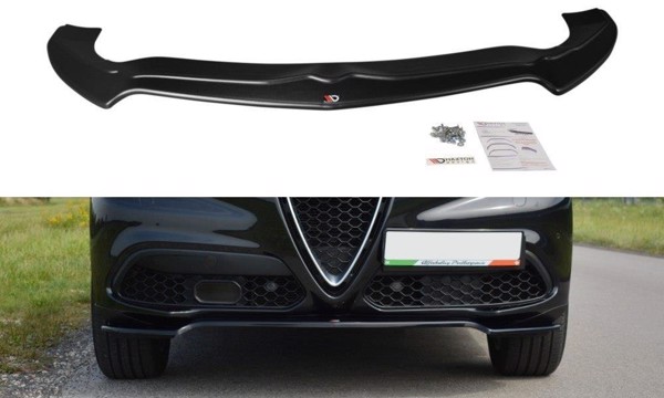 Maxton Front Splitter V.1 Alfa Romeo Stelvio - Gloss Black