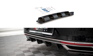 Maxton Rear Valance Volkswagen Passat B8 Facelift - Gloss Black