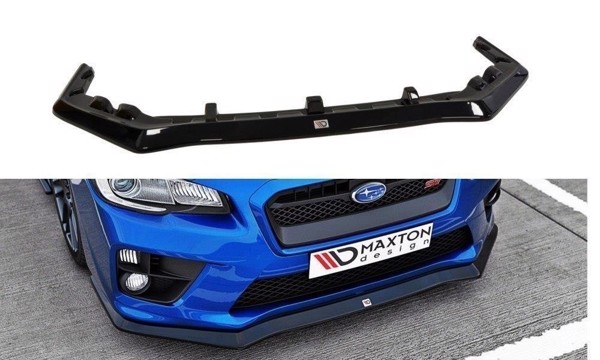 Maxton Front Splitter V.1 Subaru Wrx Sti - Gloss Black