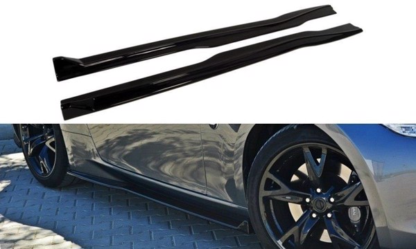 Maxton Side Skirts Diffusers Nissan 370Z - Gloss Black