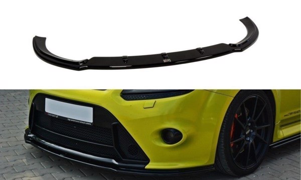 Maxton Front Splitter V.2 Ford Focus RS Mk2 - Gloss Black