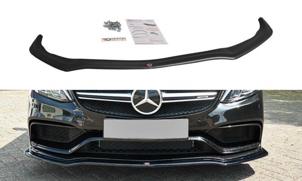 Maxton Front Splitter V.1 Mercedes C-Class S205 63Amg Estate - Gloss Black