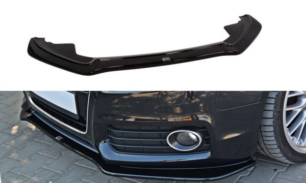 Maxton Front Splitter Audi S5 / A5 S-Line 8T - Gloss Black