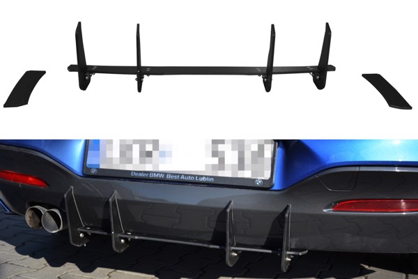 Maxton BMW 1 F20/F21 M-Power Facelift - Rear Diffuser V.1