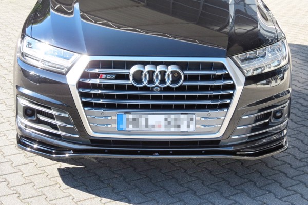 Maxton Front Splitter Audi Sq7 / Q7 S-Line Mk.2 - Gloss Black