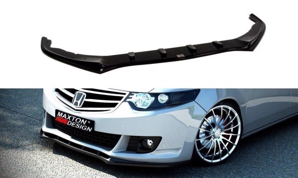 Maxton Front Splitter Honda Accord Mk 8 Preface Model - Gloss Black