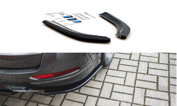 Maxton Rear Side Splitters Ford S-Max VIgnale Mk2 Facelift - Gloss Black