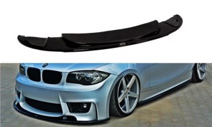 Maxton Front Splitter BMW 1 E87 M-Design - Gloss Black