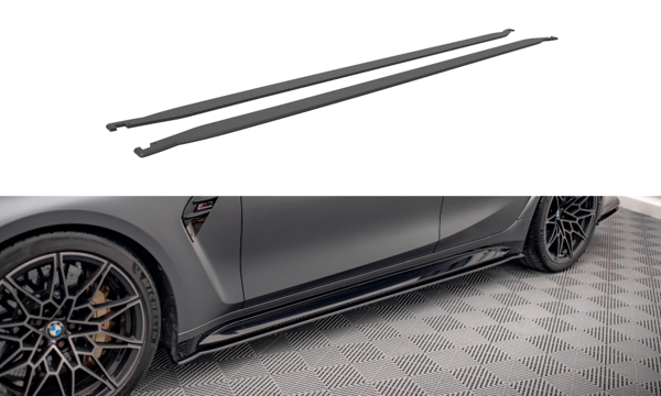 Maxton Street Pro Side Skirts Diffusers BMW M3 G80 - Black