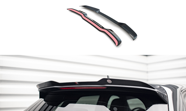 Maxton Spoiler Cap Audi S3 / A3 S-Line Sportback 8V Facelift - Gloss Black