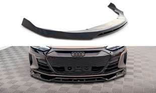 Maxton Front Splitter V.2 Audi E-Tron Gt / RS Gt Mk1 - Gloss Black