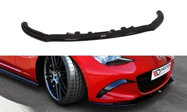 Maxton Front Splitter V.1 Mazda Mx-5 Iv - Gloss Black