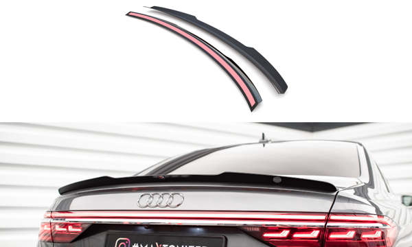 Maxton Spoiler Cap Audi S8 D5 - Gloss Black