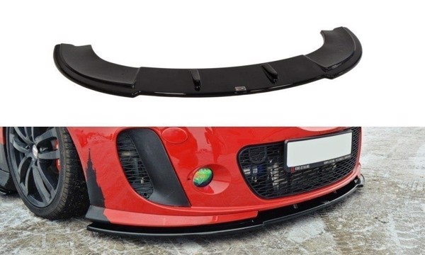 Maxton Front Splitter Seat Leon Mk2 Ms Design - Gloss Black