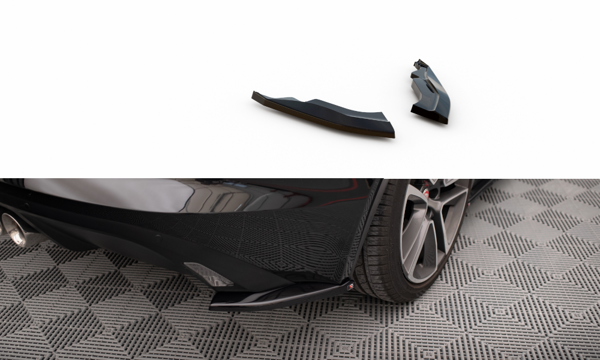 Maxton Rear Side Splitters Jaguar F-Type Mk1 Facelift - Gloss Black