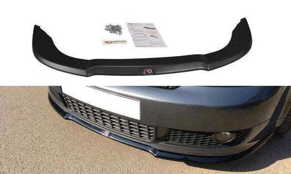 Maxton Front Splitter V.1 Audi A4 S-Line B6  - Gloss Black